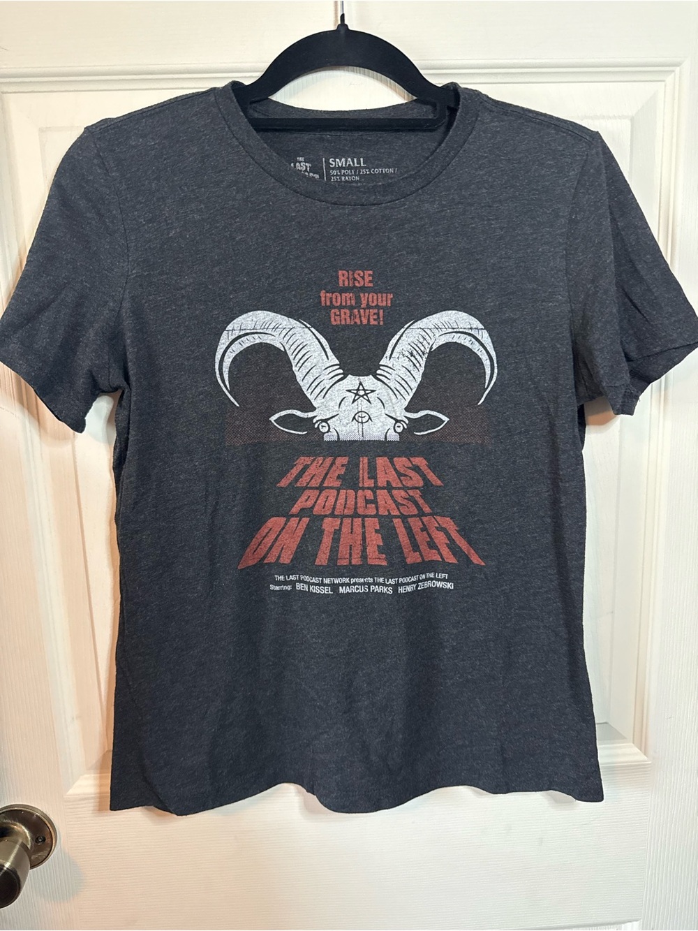 The Last Podcast On The Left Graphic Tshirt Baphomet Horns Size Small